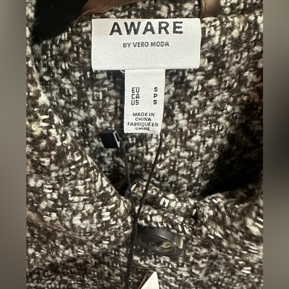 AWARE BY VERO MODA Vally Short Jacket In Carafe WOMENS Small NEW - Picture 5 of 7